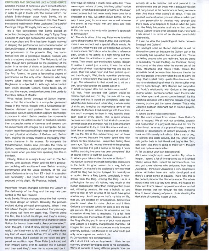 Pavement Interviews Andy Serkis - 664x800, 196kB