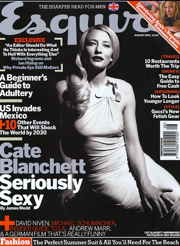 Media Watch: Blanchett on the cover of Esquire - 350x479, 67kB