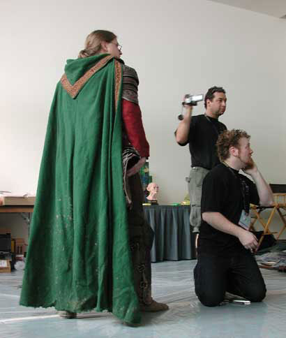 Behind the Scenes at Comic-Con - Rohirrim Cloak - 410x484, 25kB