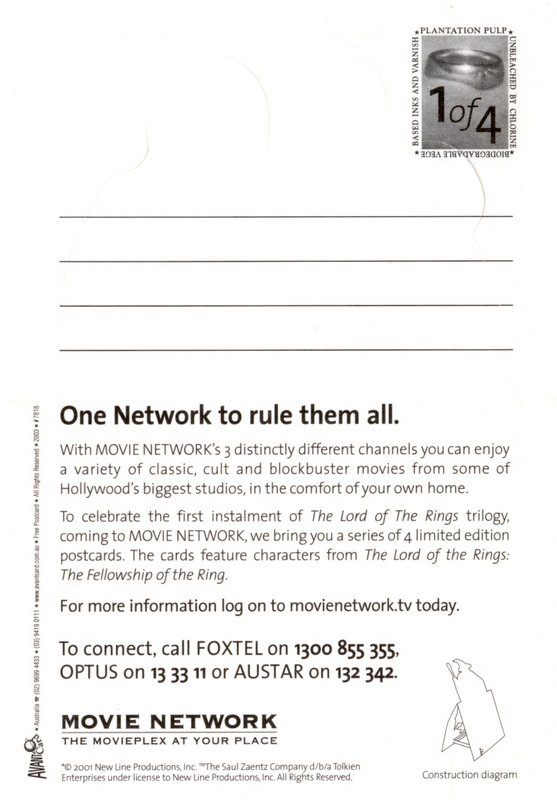 Movie Network FoTR Postcards - Number One - 557x800, 62kB