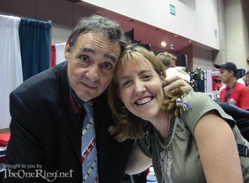 John Rhys-Davies with Another Fan! - 500x367, 44kB