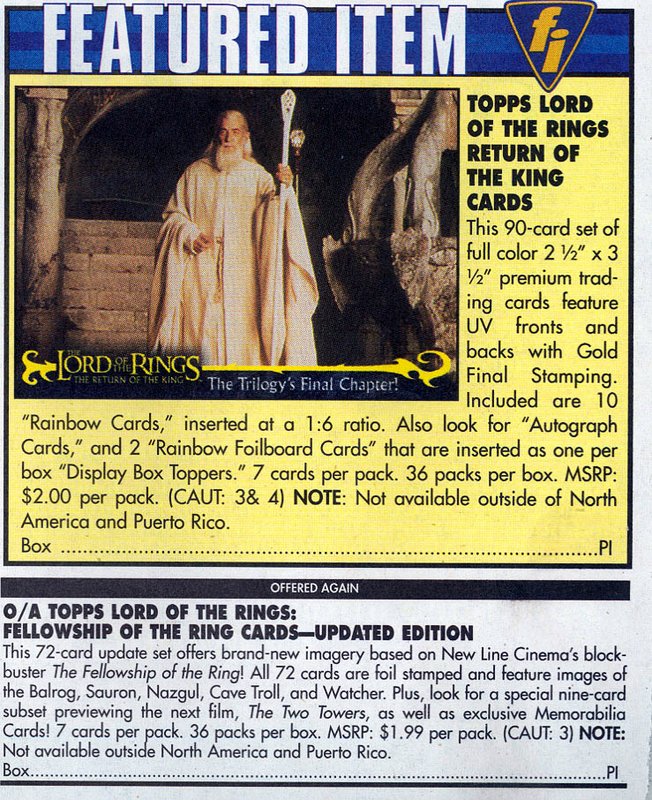 Gandalf image from Previews Magazine - 652x800, 216kB