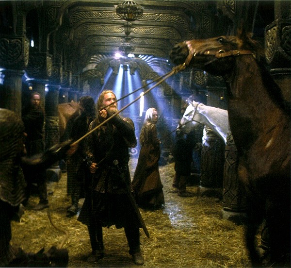 Eowyn In The Stables At Edoras - 600x552, 106kB