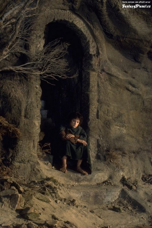 Frodo Sits On Some Steps - 534x800, 93kB