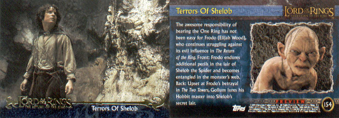 Topps ROTK Card Preview - The Terror of Shelob - 698x243, 81kB