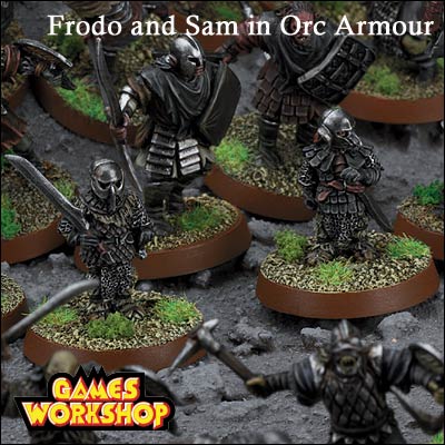 Games Workshop ROTK Mini Collection - Frodo and Sam in Orc Armour - 400x400, 43kB