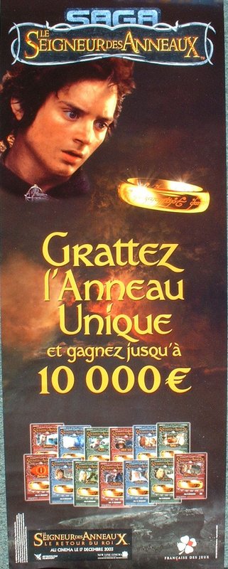 LOTR Lottery Tickets in France - 321x800, 76kB