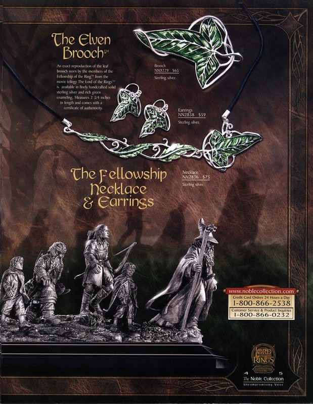 Noble Collection 2003 Lord of the Rings - 619x800, 144kB