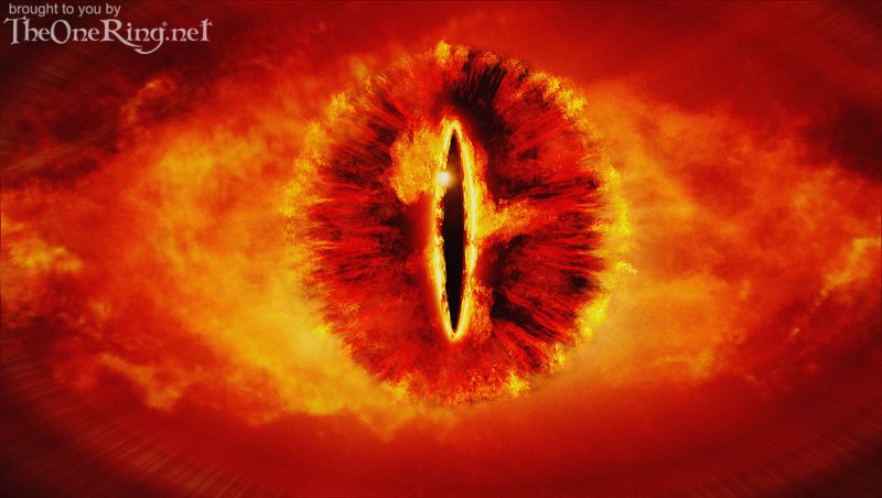 High Rez LOTR Production Art! - The Eye of Sauron - 800x452, 60kB
