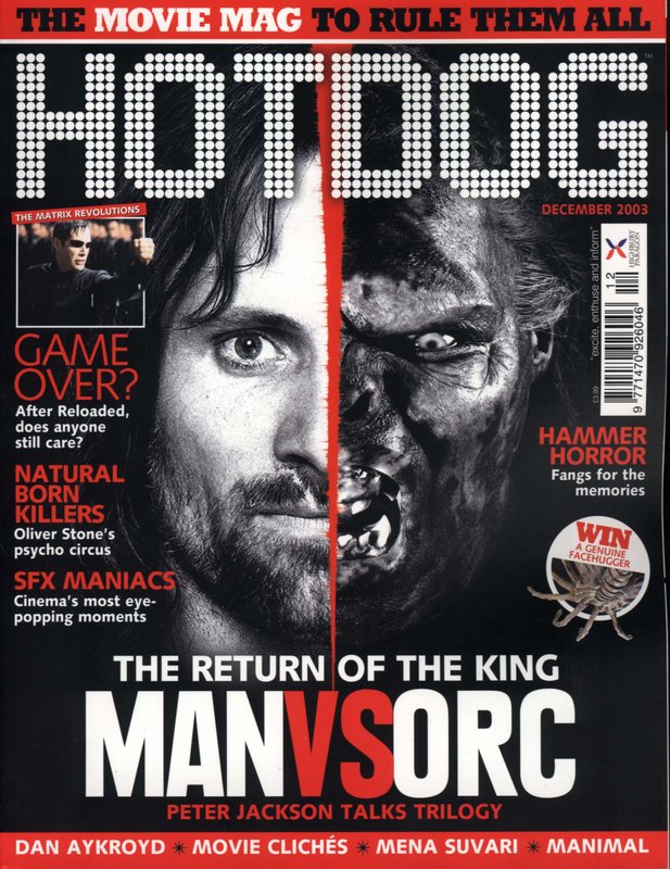 Media Watch: Hotdog Magazine Talks LOTR - The Cover - 617x800, 147kB