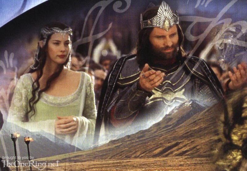Arwen And Aragorn - Queen And King Of Gondor - 800x556, 100kB
