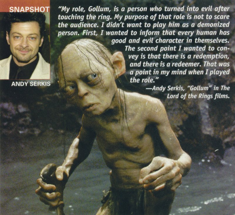 New Man Magazine Talks Gollum - 800x734, 142kB