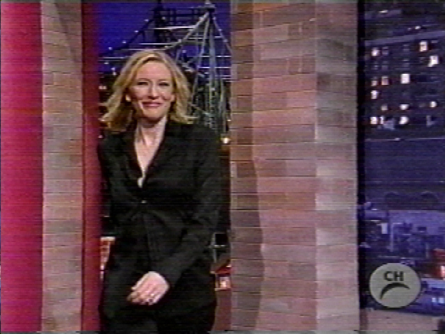TV Watch: Cate Blanchett on The Late Show with David Letterman - 640x480, 167kB