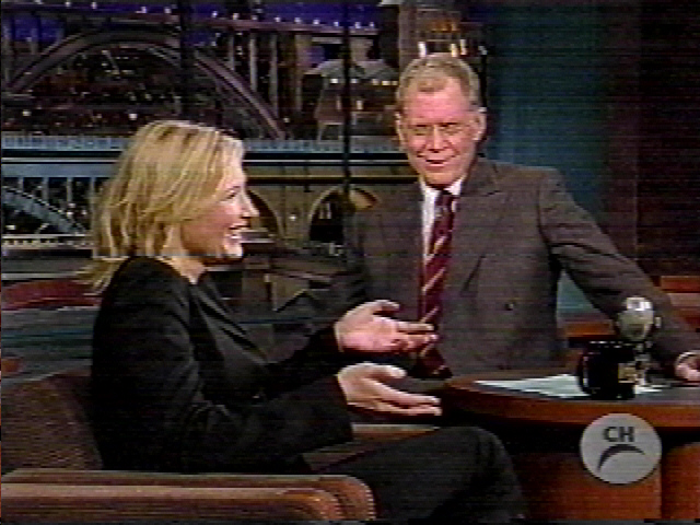 TV Watch: Cate Blanchett on The Late Show with David Letterman - 640x480, 171kB