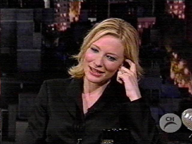 TV Watch: Cate Blanchett on The Late Show with David Letterman - 640x480, 149kB
