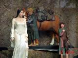 Arwen comes to the rescue of Frodo, Sam and Bill the Pony - (800x600, 128kB)