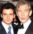Orlando Bloom & Ian McKellen At The BAFTAs - (410x424, 34kB)