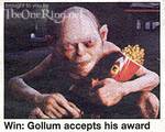 Gollum Accepts His MTV Movie Award - (313x249, 29kB)